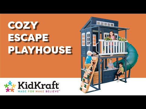 Kidkraft Cozy Escape Playhouse - Navy - Installation Available
