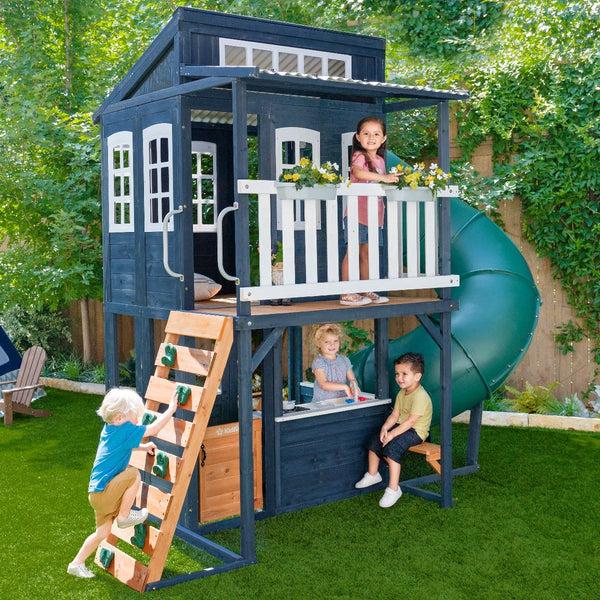 kidkraft Cozy Escape Playhouse - Navy - Installation Available