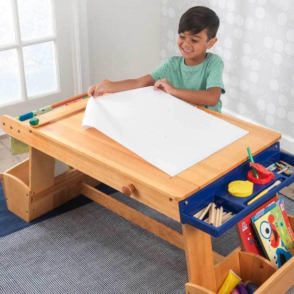 kidkraft Art Table with Drying Rack & Storage