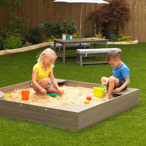 kidkraft Backyard Sandbox - Gray