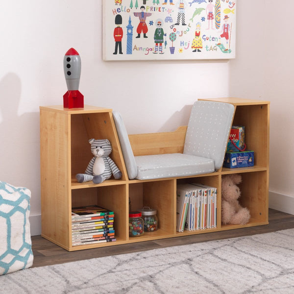 Kidkraft Bookcase With Reading Nook - Natural