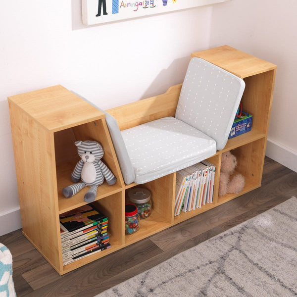 Kidkraft Bookcase With Reading Nook - Natural