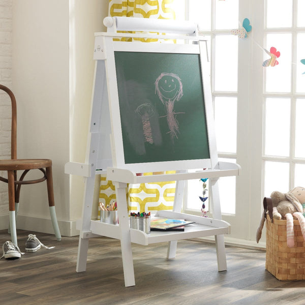 Kidkraft Deluxe Wooden Easel - White