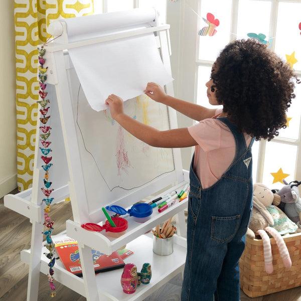Kidkraft Deluxe Wooden Easel - White