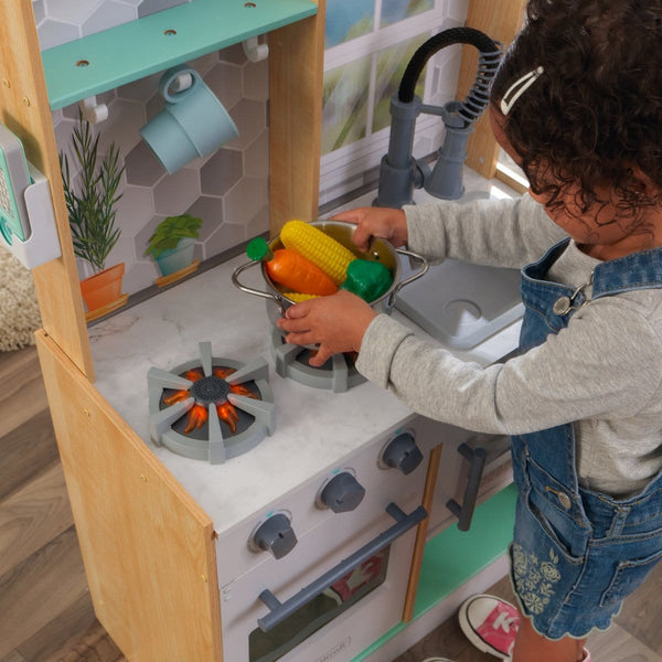 Kidkraft Let's Cook Play Kitchen - Natural