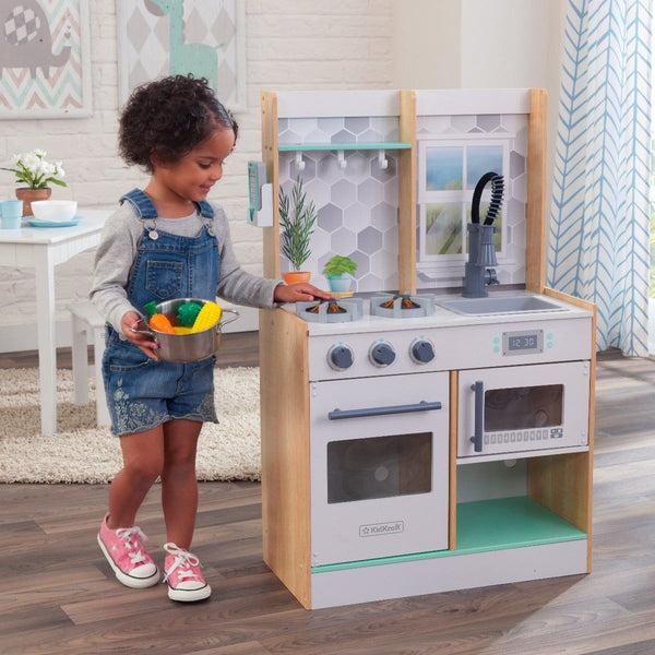 kidkraft Let's Cook Play Kitchen - Natural