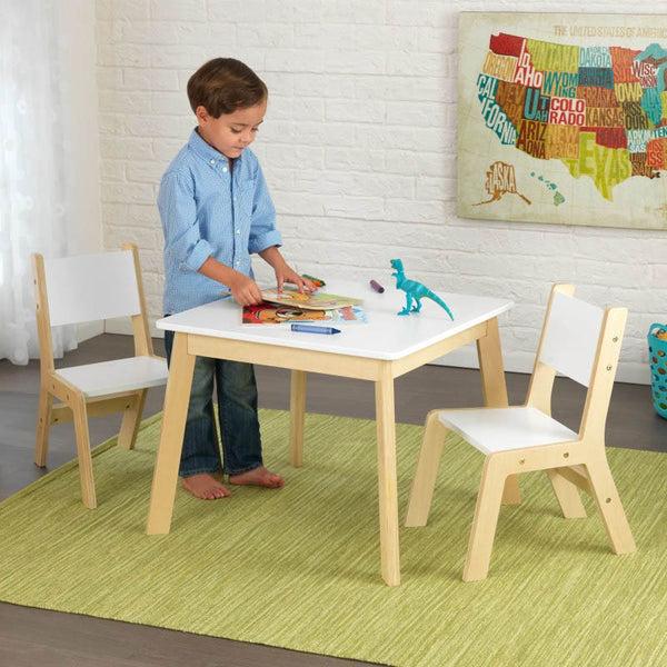 kidkraft Modern Table & 2 Chair Set - White