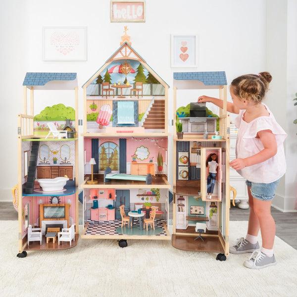 kidkraft Secret Reveal Wooden Mansion Dollhouse