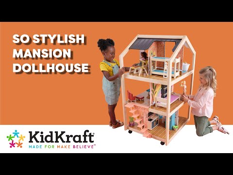 Kidkraft So Stylish Mansion Dollhouse - Boho Naturals