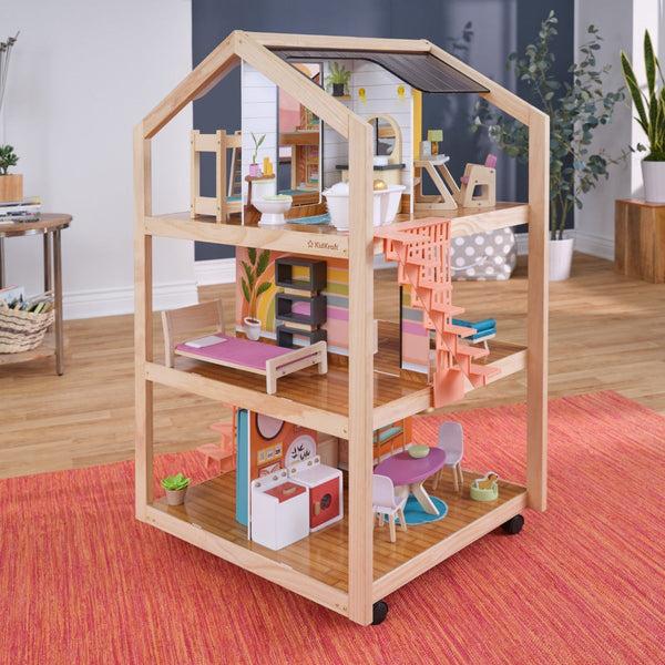 Kidkraft So Stylish Mansion Dollhouse - Boho Naturals