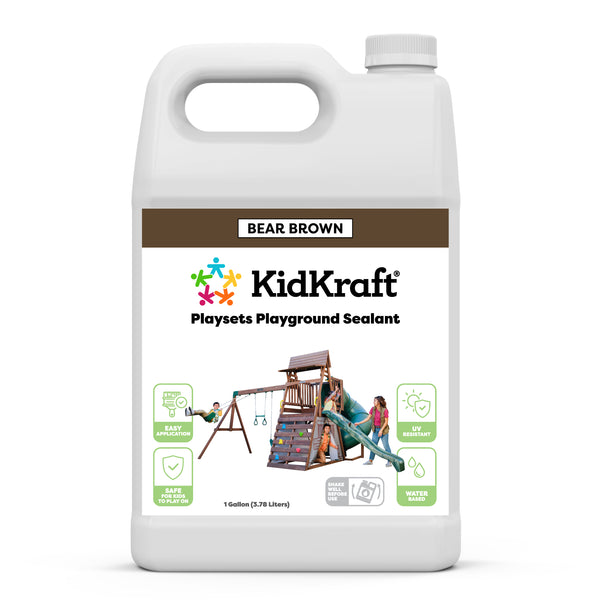 kidkraft Swing Set/Playhouse Stain/Sealant – Bear Brown (1 Gallon)