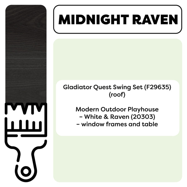 Kidkraft Swing Set/Playhouse Stain/Sealant – Midnight Raven (1 Gallon)