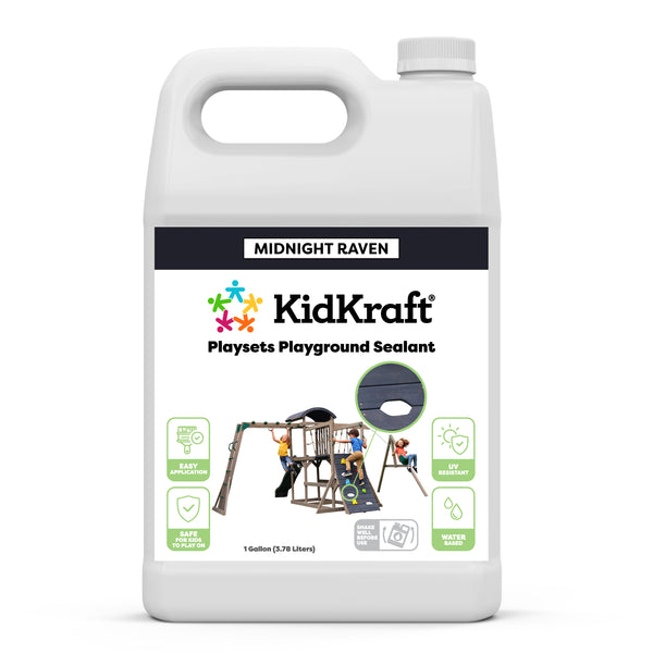 kidkraft Swing Set/Playhouse Stain/Sealant – Midnight Raven (1 Gallon)