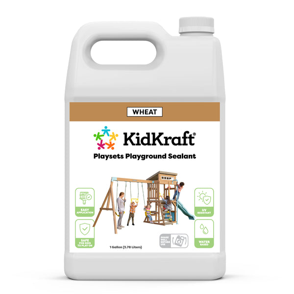 kidkraft Swing Set/Playhouse Stain/Sealant – Wheat (1 Gallon)