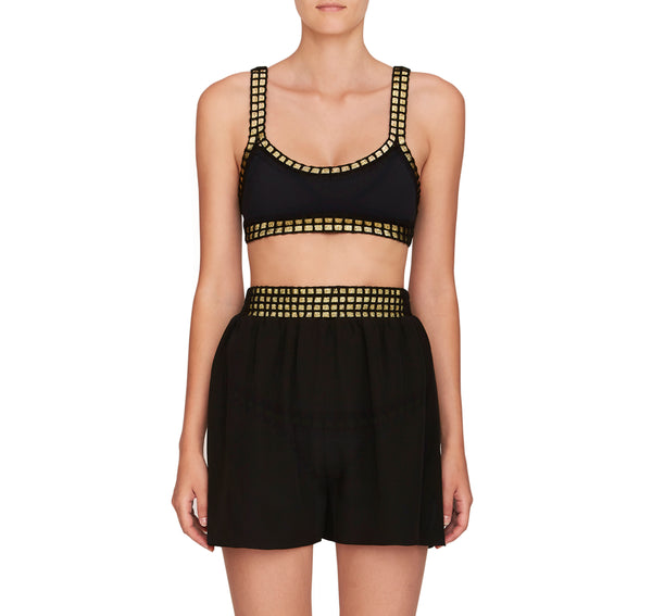 Kiini High Waisted Shorts - Black