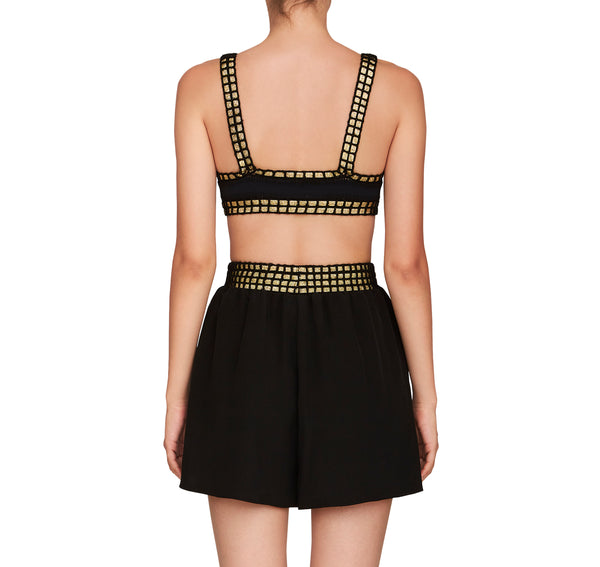 Kiini High Waisted Shorts - Black