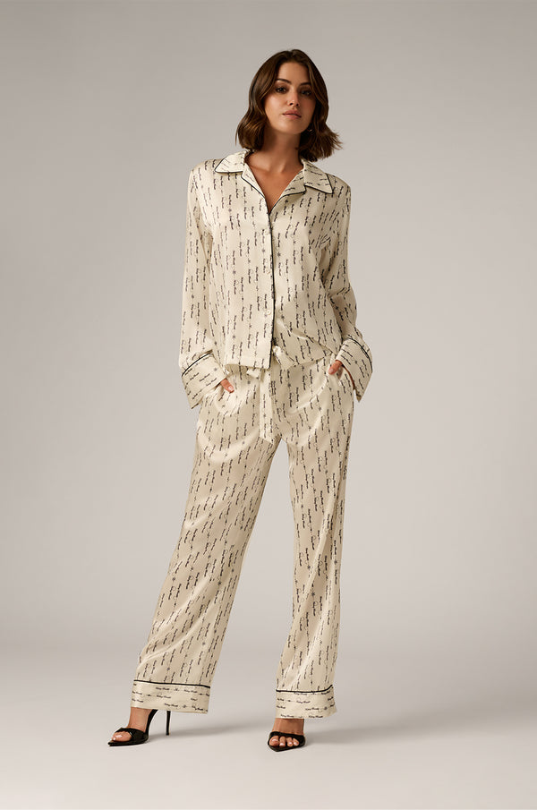 kiki de montparnasse fucking beautiful silk lounge top ivory