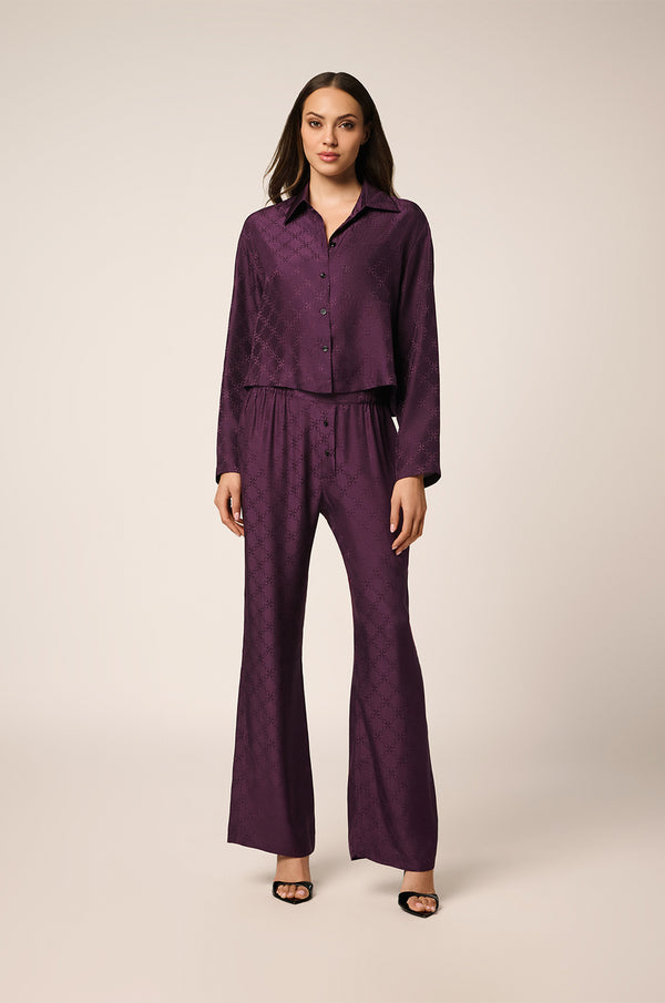 Kiki De Montparnasse Handcuff Jacquard Slim Boxer Pant Cassis