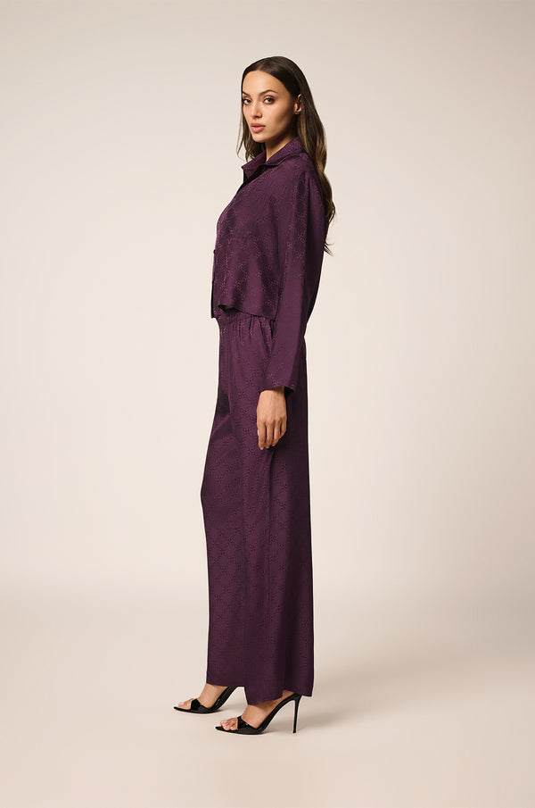 Kiki De Montparnasse Handcuff Jacquard Slim Boxer Pant Cassis