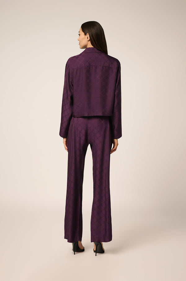 Kiki De Montparnasse Handcuff Jacquard Slim Boxer Pant Cassis