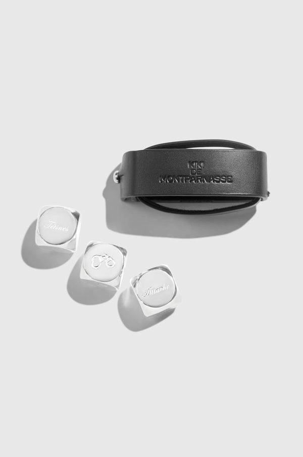 kiki de montparnasse joue avec moi dice set sterling silver