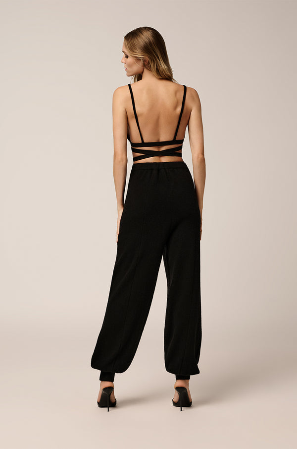 Kiki De Montparnasse Cashmere Wrap Bra Black