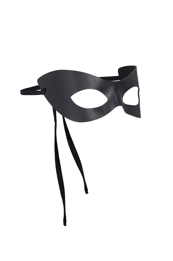Kiki De Montparnasse Cateye Leather Mask Black