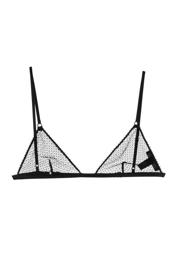 Kiki De Montparnasse Crochet Soft Bra Black