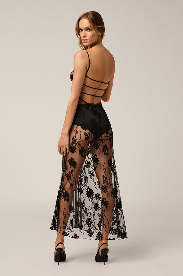 Kiki De Montparnasse Dominique Midi Dress Black