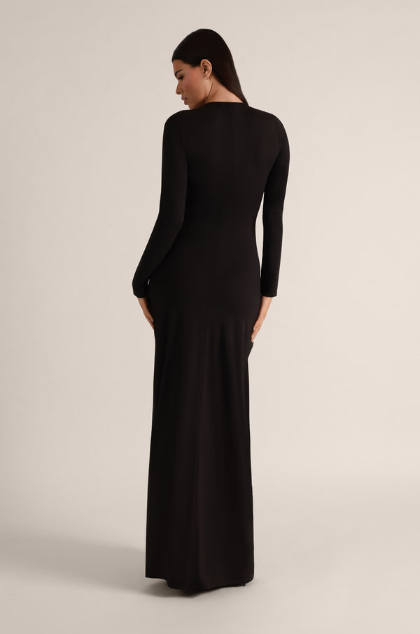Kiki De Montparnasse Echauffe Open Long Gown Black