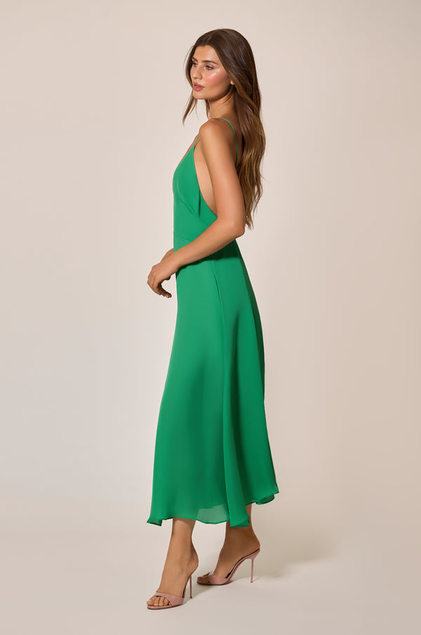Kiki De Montparnasse Georgette Dress Pomme Vert