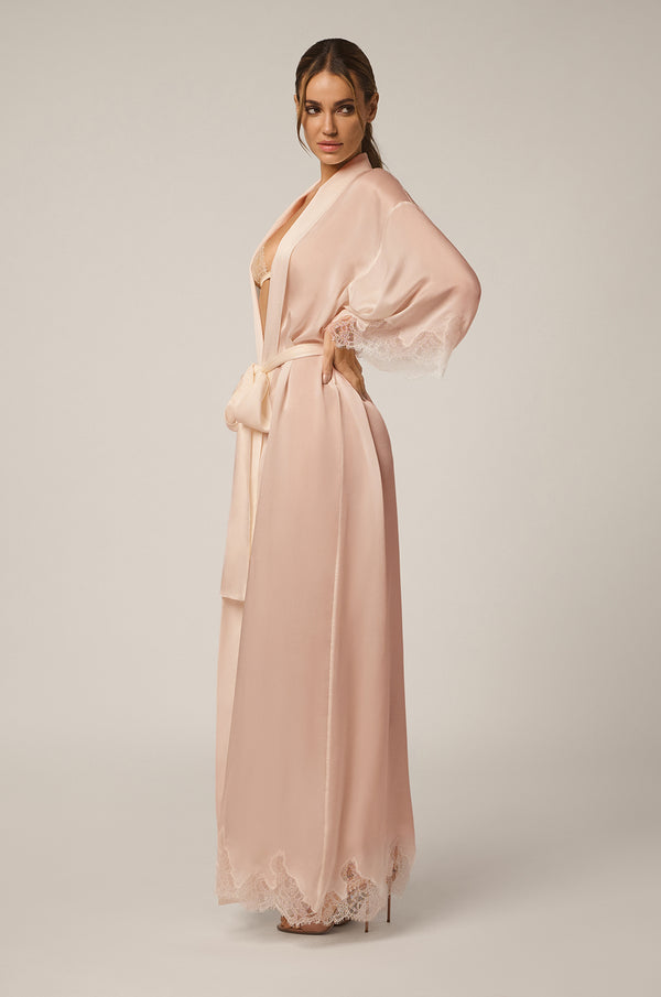 Kiki De Montparnasse Giselle Long Robe Blush/sucre