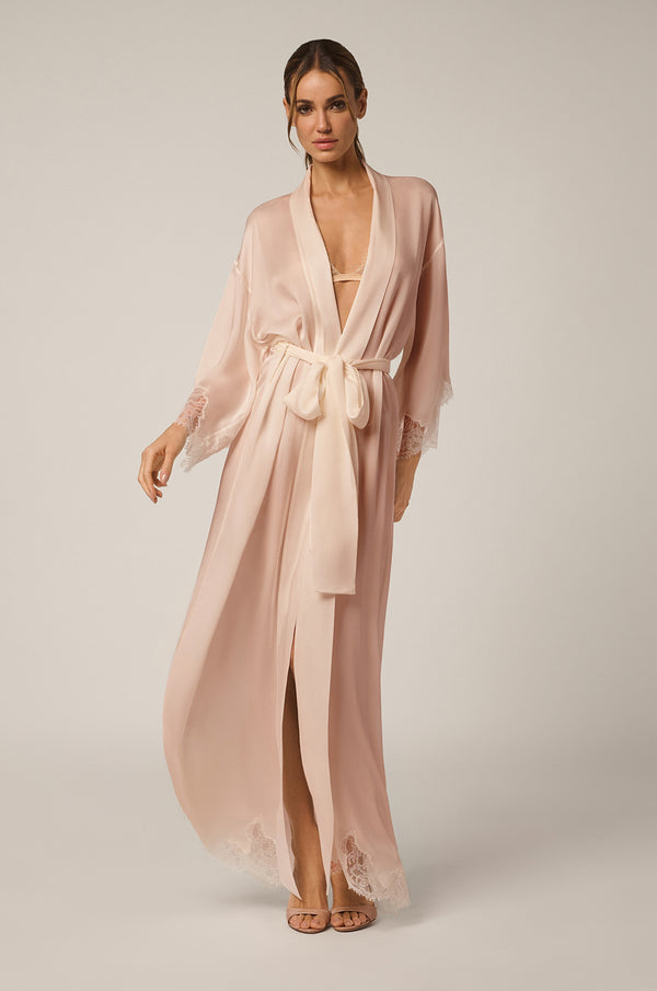 kiki de montparnasse giselle long robe blush/sucre