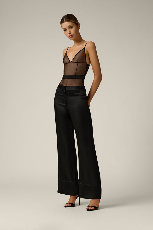 Kiki De Montparnasse Illusion Bodysuit Black