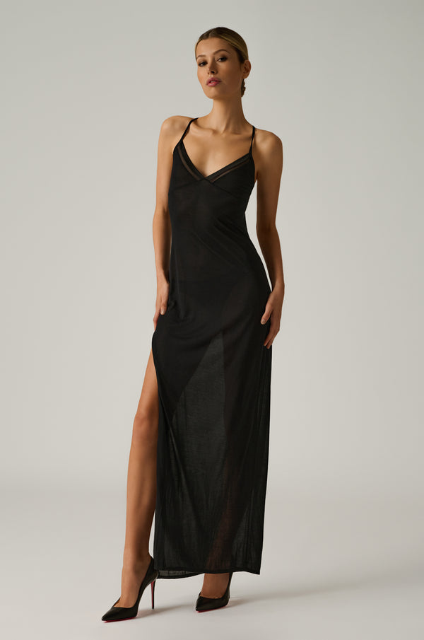 Kiki De Montparnasse Intime Maxi Dress Black
