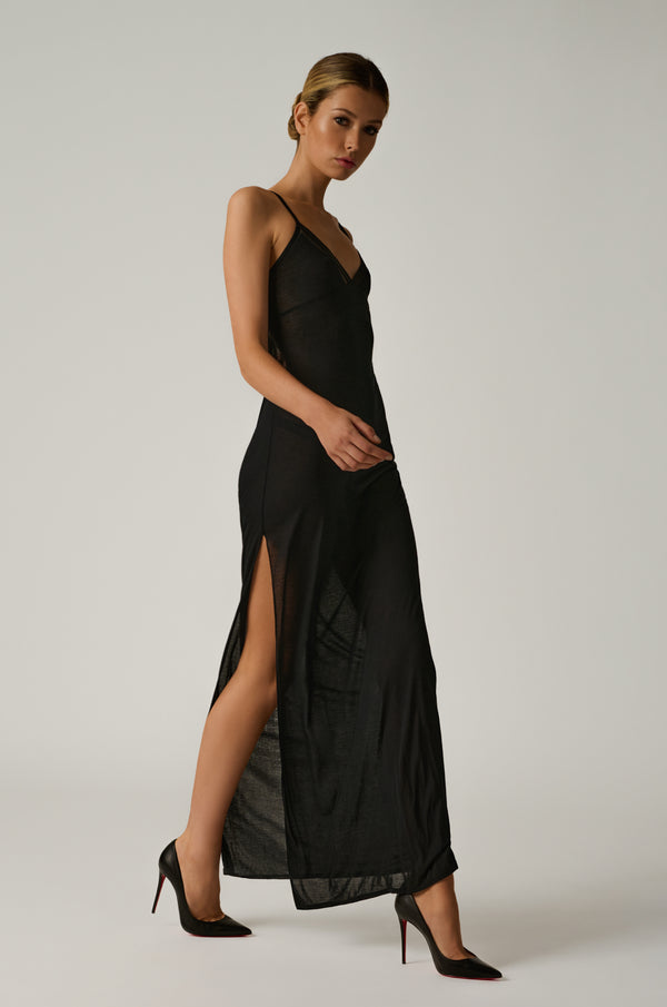 Kiki De Montparnasse Intime Maxi Dress Black
