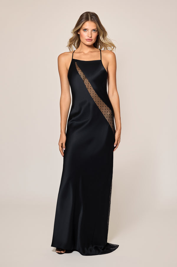 kiki de montparnasse merci asymmetric gown black