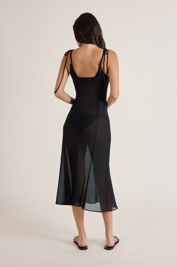 Kiki De Montparnasse Pintuck Dress Black