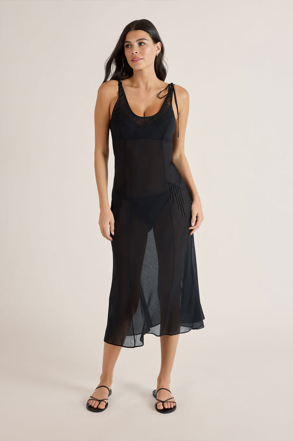 kiki de montparnasse pintuck dress black