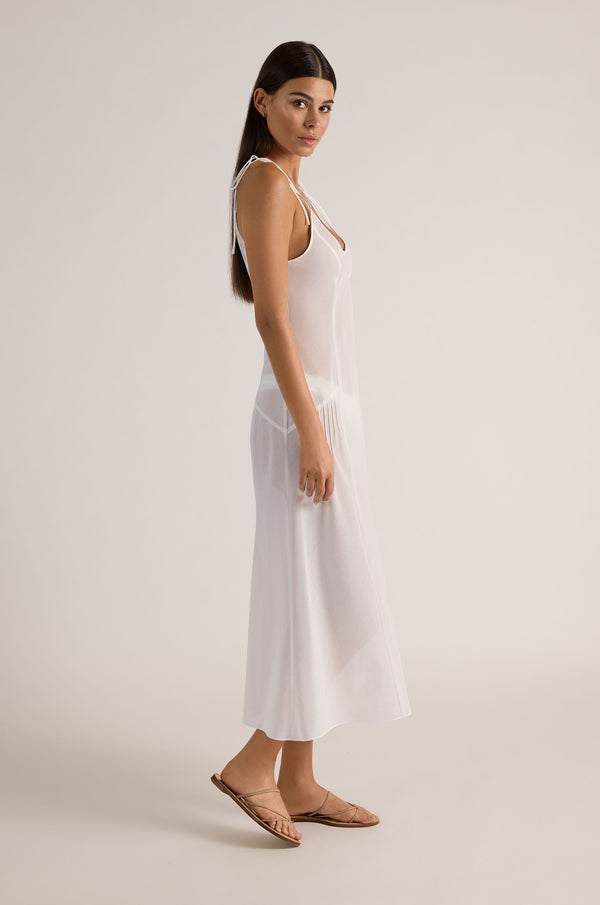 Kiki De Montparnasse Pintuck Dress Ivory