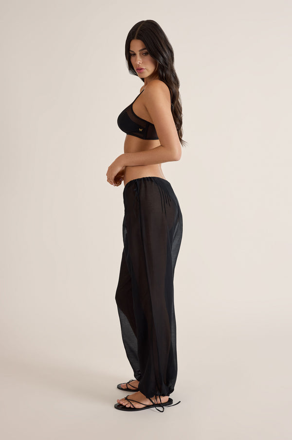 Kiki De Montparnasse Pintuck Pant Black