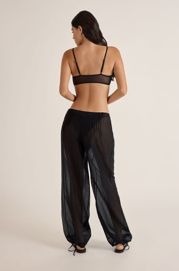 Kiki De Montparnasse Pintuck Pant Black