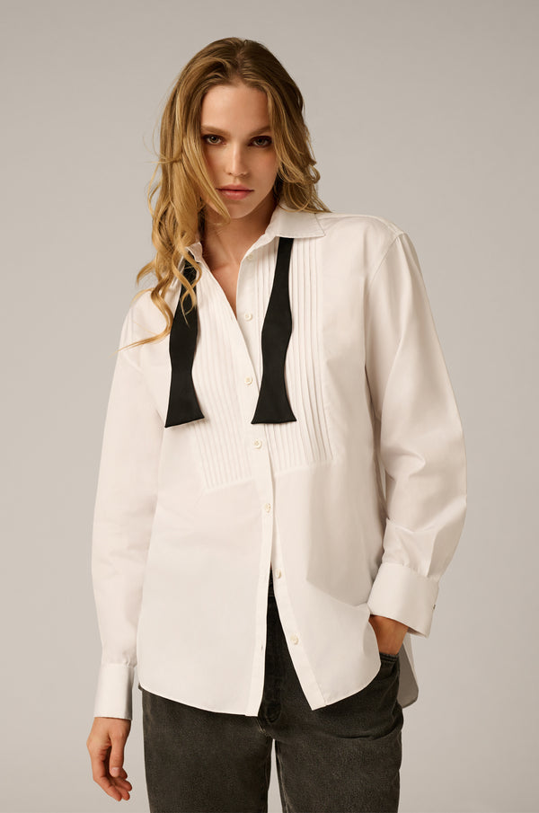 kiki de montparnasse tuxedo shirt white
