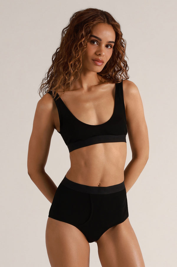 kiki de montparnasse le boy high waisted panty black