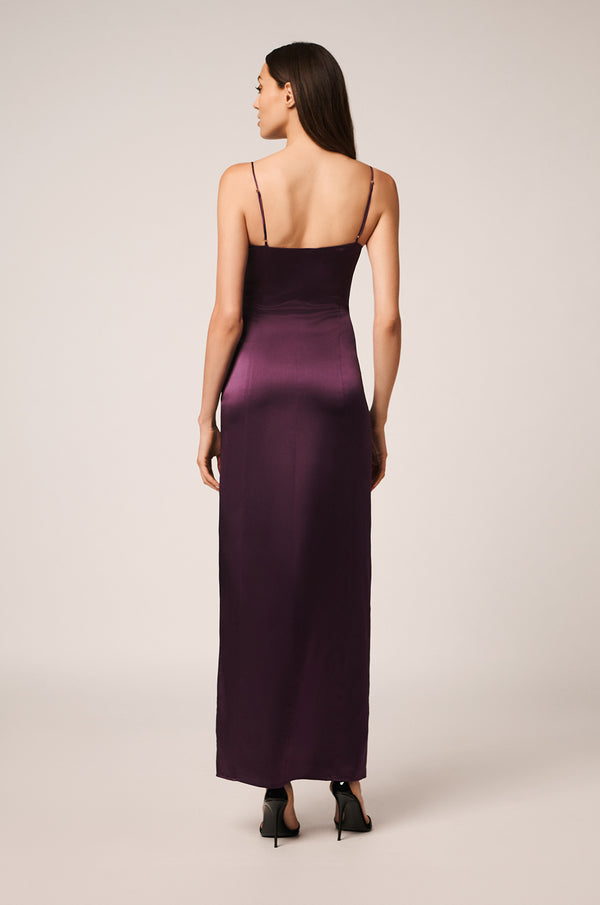 Kiki De Montparnasse Tous Les Jours Bustier Long Dress Cassis