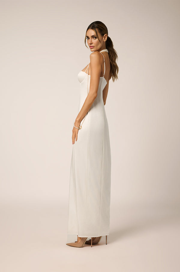 Kiki De Montparnasse Tous Les Jours Bustier Long Dress Ivory