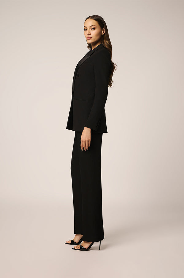 Kiki De Montparnasse Tuxedo Double Breasted Blazer Black