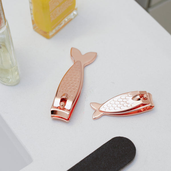 kikkerland Copper Big Fish Little Fish Nail Clippers Set