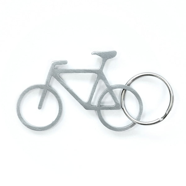 kikkerland Fiets Metal Bike Key Ring and Bottle Opener