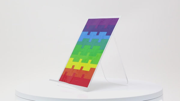 Kikkerland Fiets Rainbow Blocks Reflective Bike Stickers